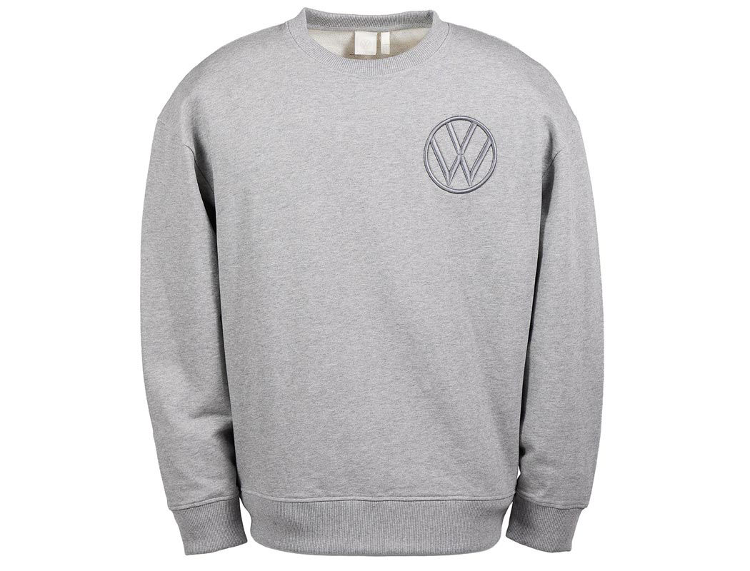 Sweatshirt mit VW Logo für Herren, Grau Melange