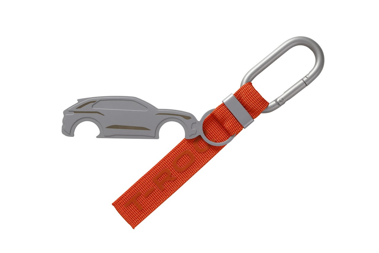 T-Roc Schlüsselanhänger, Flame Red, Metall