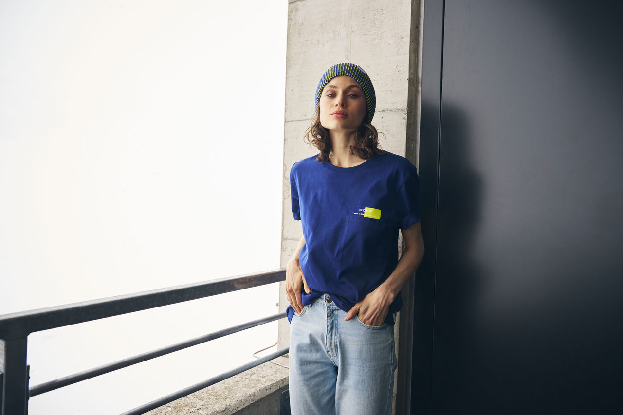 T-Shirt "Golf", Unisex, Blau, M