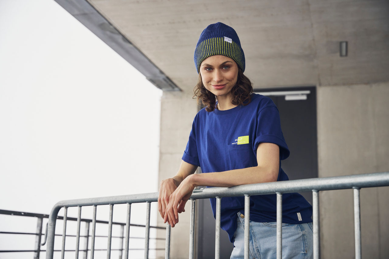 T-Shirt "Golf", Unisex, Blau, M