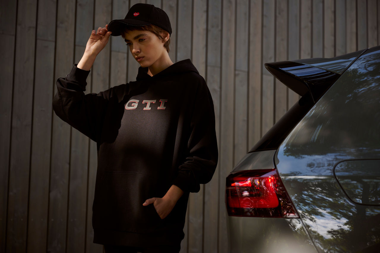 Hoodie "GTI", Golf 1, Unisex, Schwarz, XL