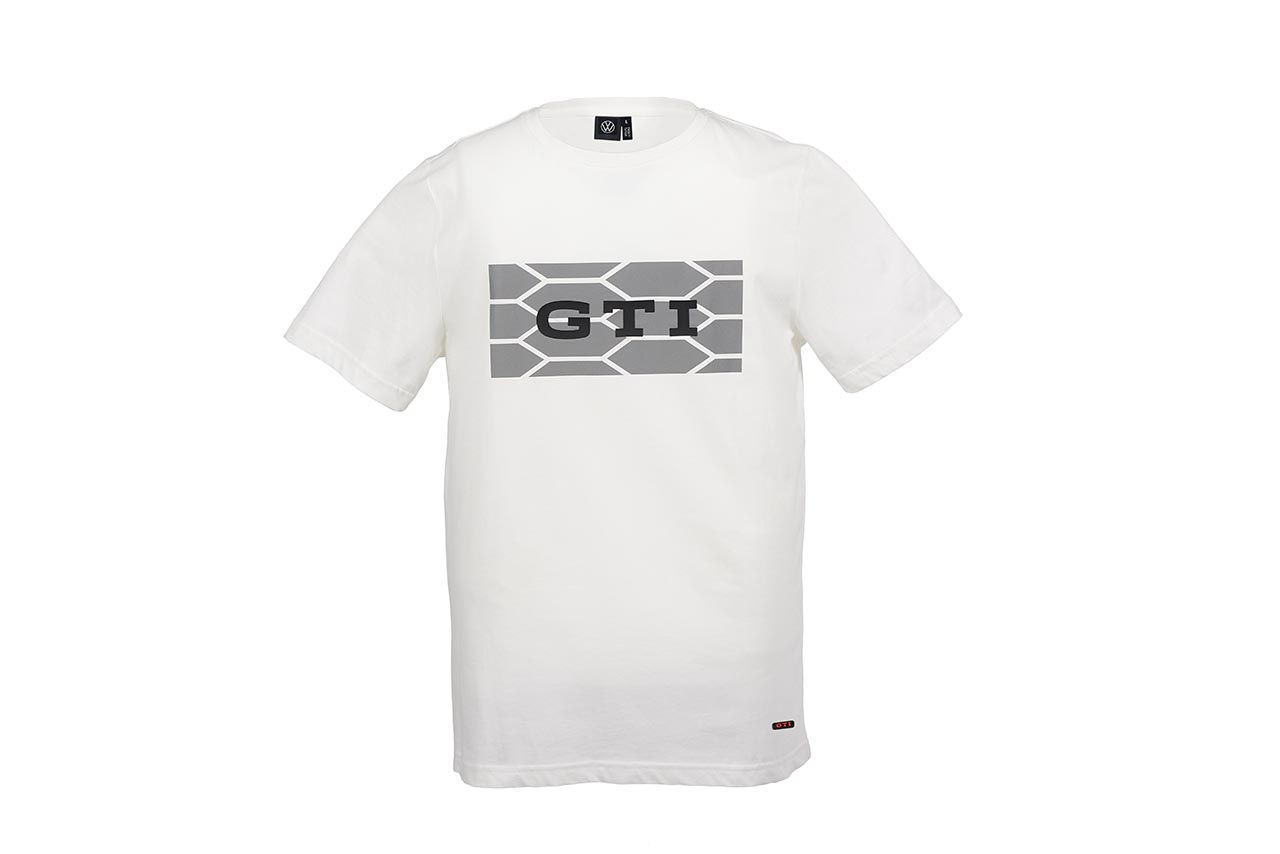 T-Shirt "GTI", Unisex, Weiß, M
