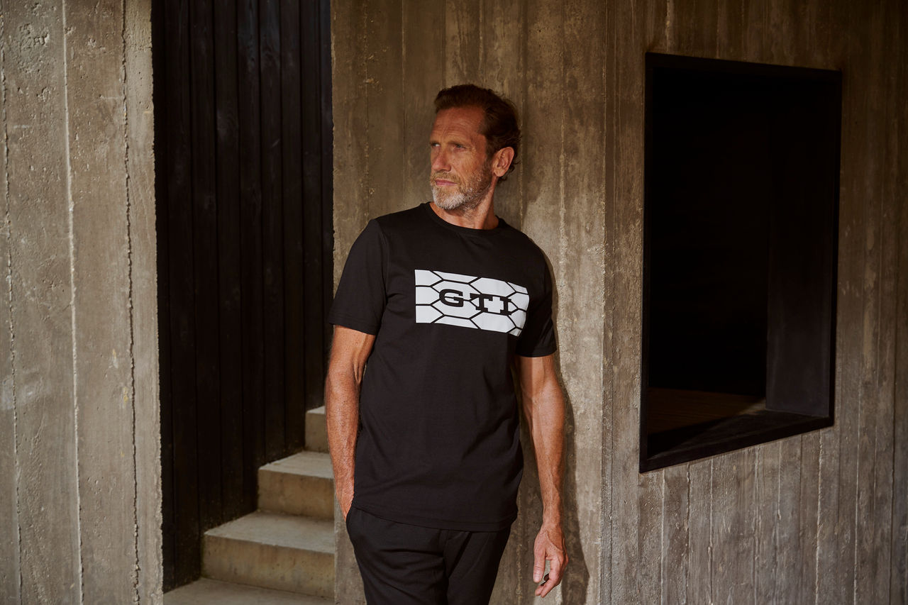 T-Shirt "GTI", Unisex, Schwarz, S
