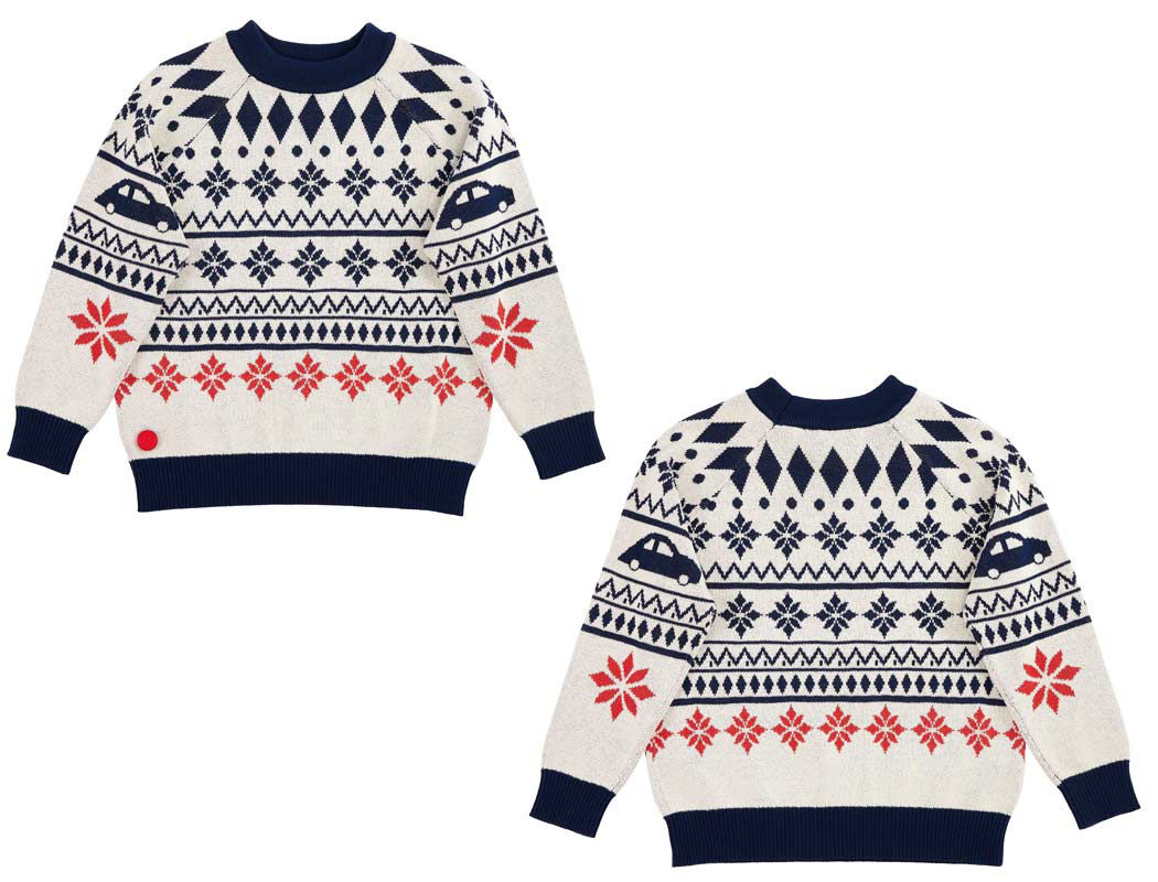 Strickpullover, winterliches Design, Kinder