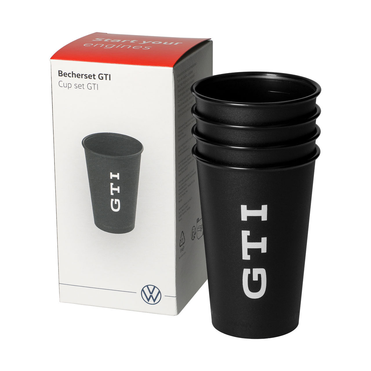 Becherset "GTI", 0,3 l, 4er-Set