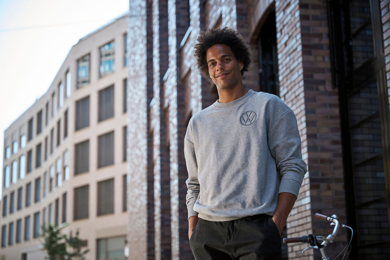 Sweatshirt "Volkswagen", Herren, Grau Melange, XXL