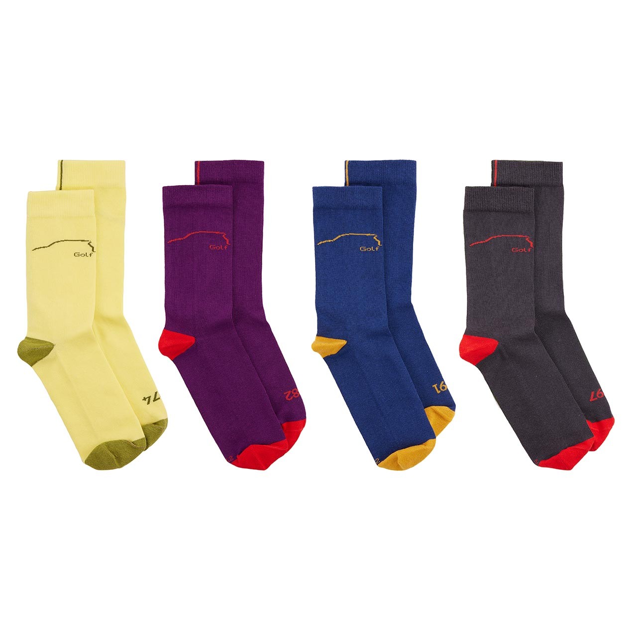 Socke 1974-1997, 4 Paar, Golf Kollektion