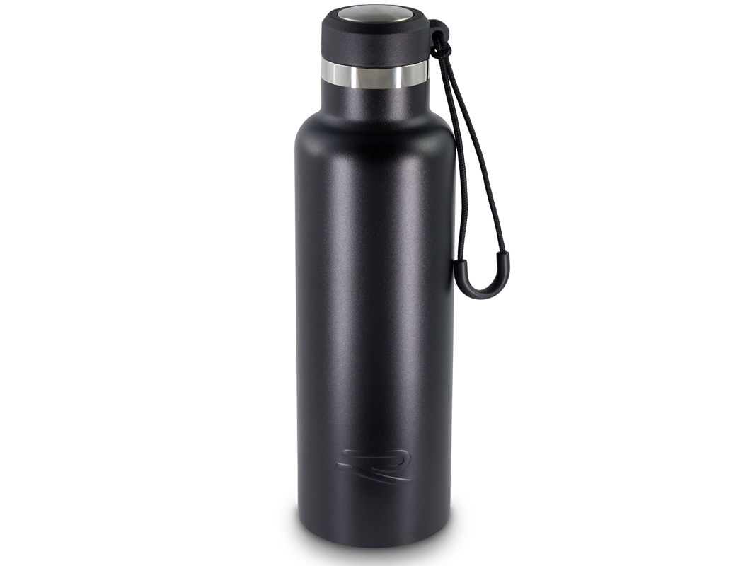 Trinkflasche "R", Schwarz, 600 ml