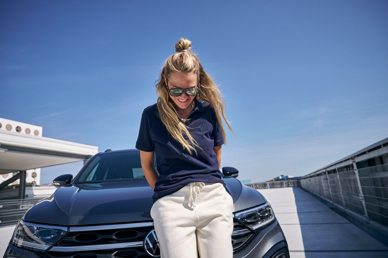Polo-Shirt "Volkswagen", Damen, Dunkelblau, XL