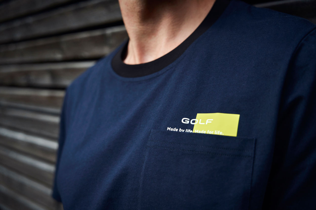 T-Shirt "Golf", Unisex, Blau, M