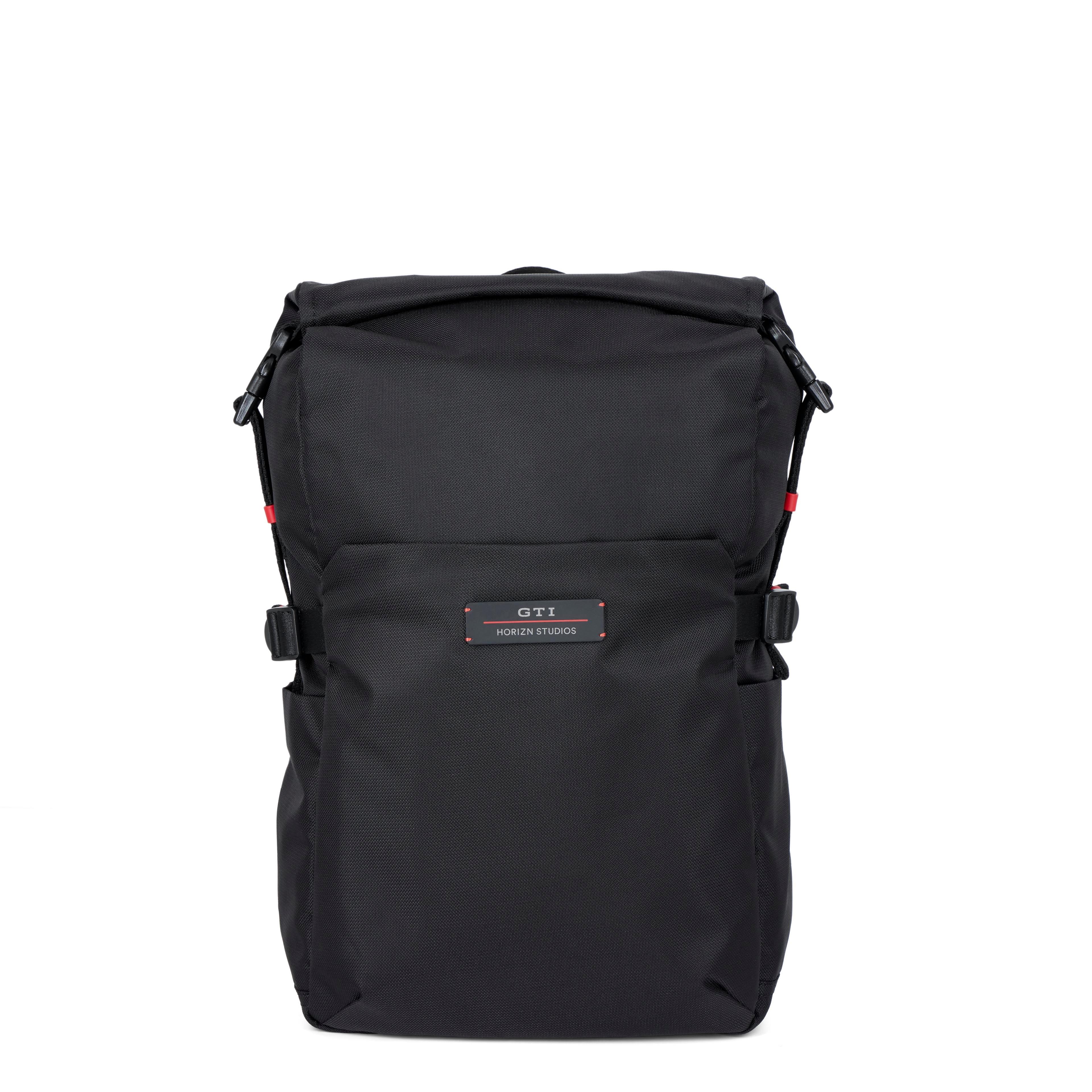 Rucksack GTI, Rolltop, Schwarz/Rot