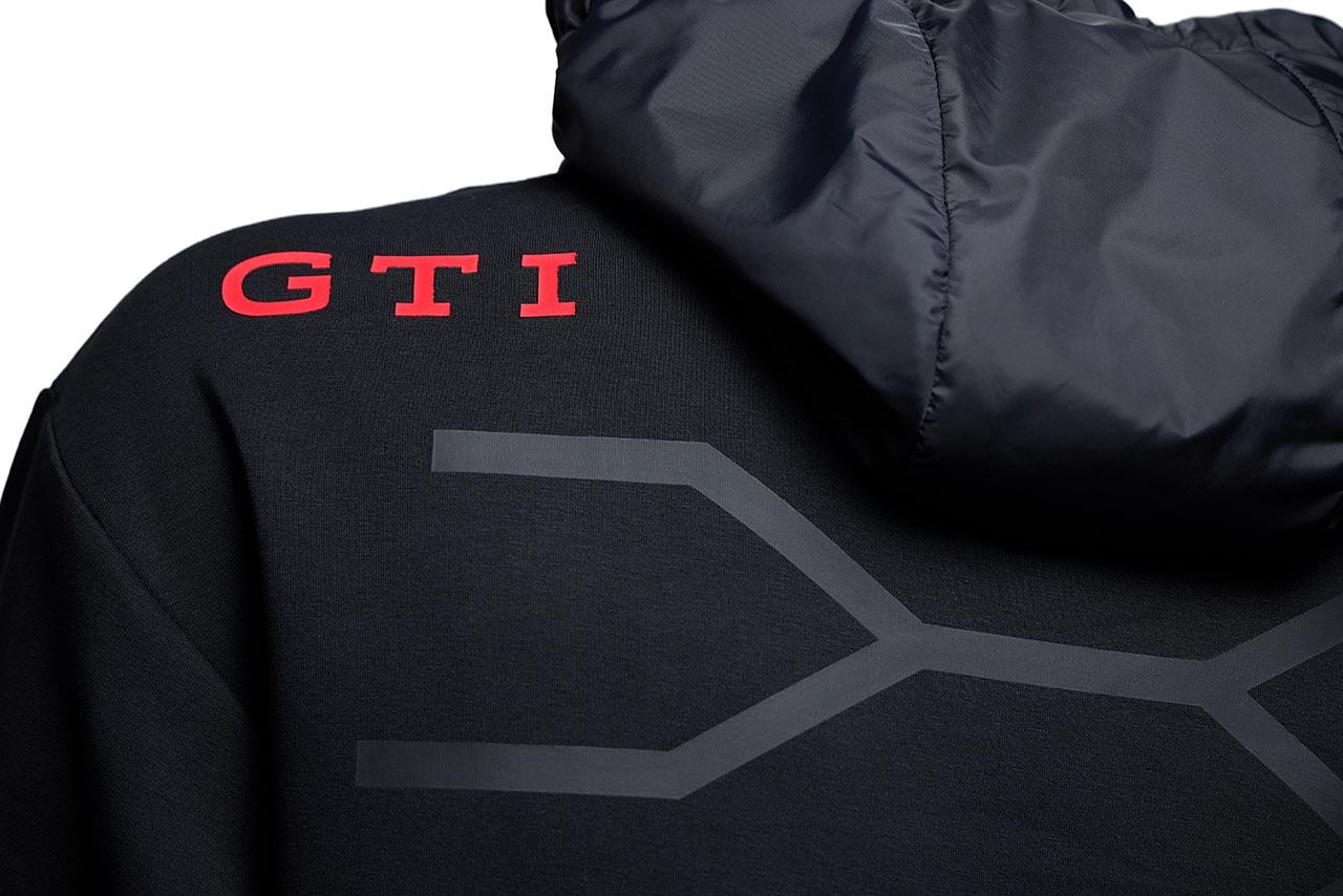 Hoodie GTI mit Wabendruck für Herren, Schwarz