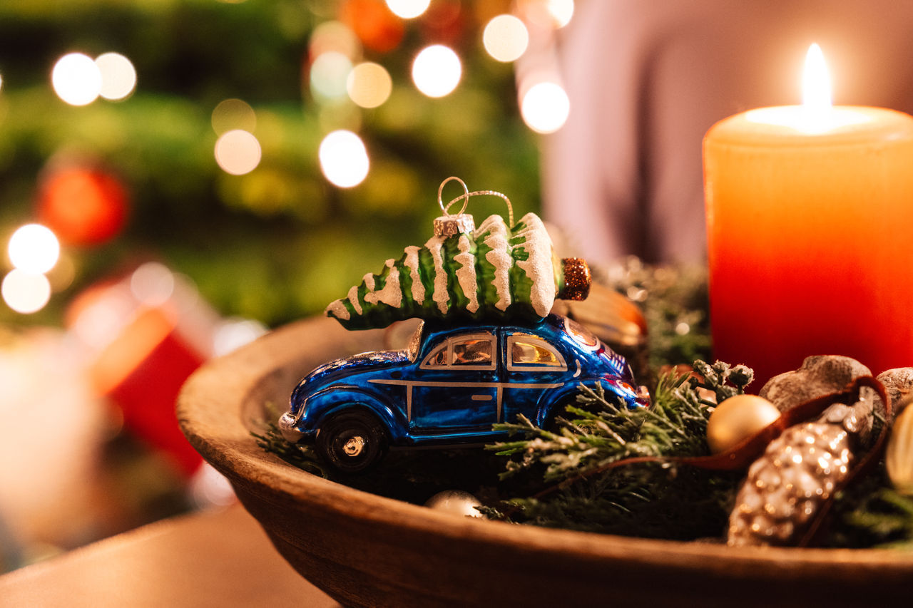 Weihnachtsbaumanhänger "Käfer", Glas