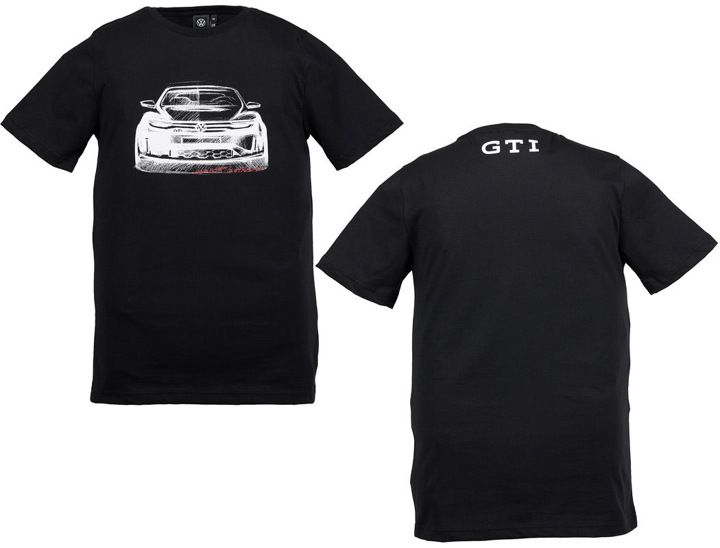 T-Shirt "GTI", Golf 1, Unisex, Schwarz