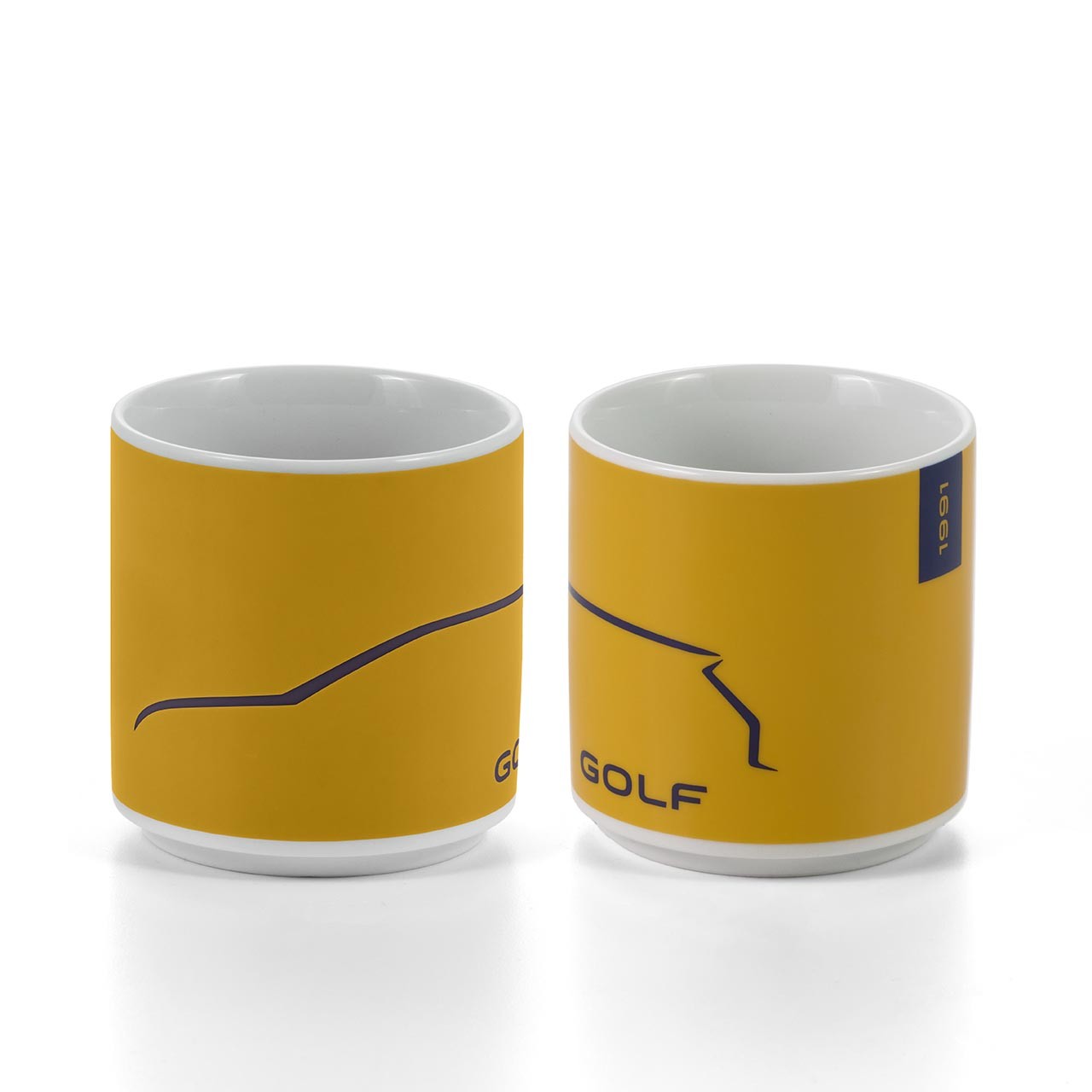 Tasse Kurkuma/Dunkelblau, 1991, Golf Kollektion