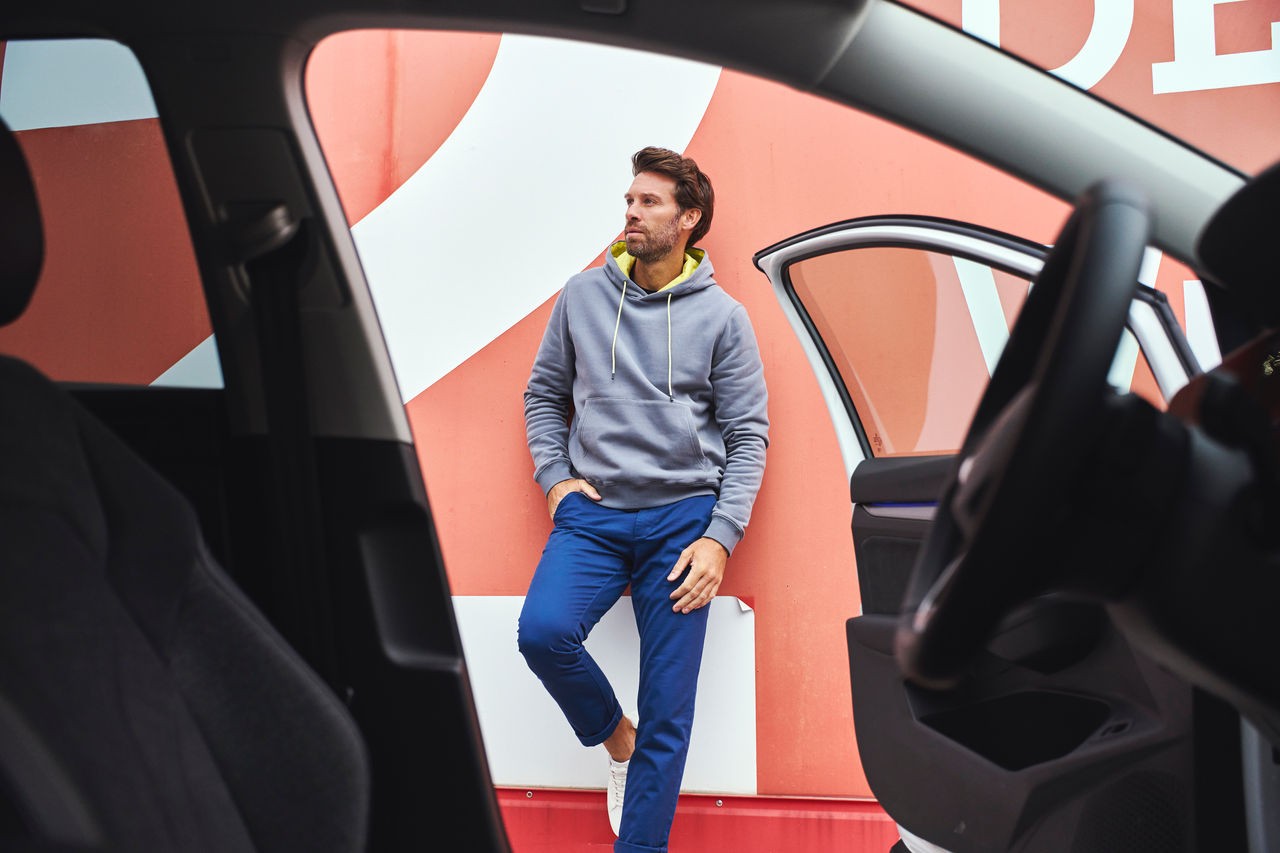 Kapuzen-Sweatshirt, unisex, Grau, Golf Kollektion