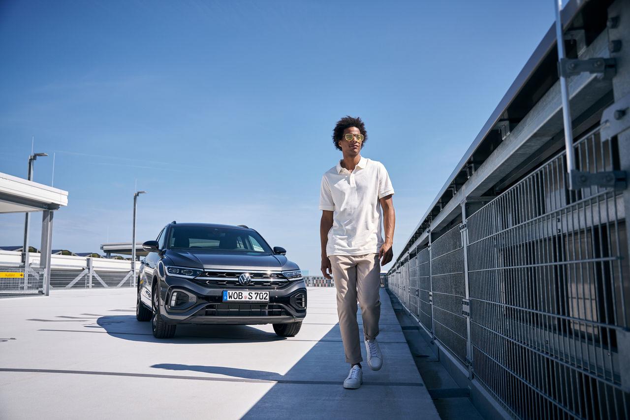 Polo-Shirt mit VW Logo für Herren, Off-White