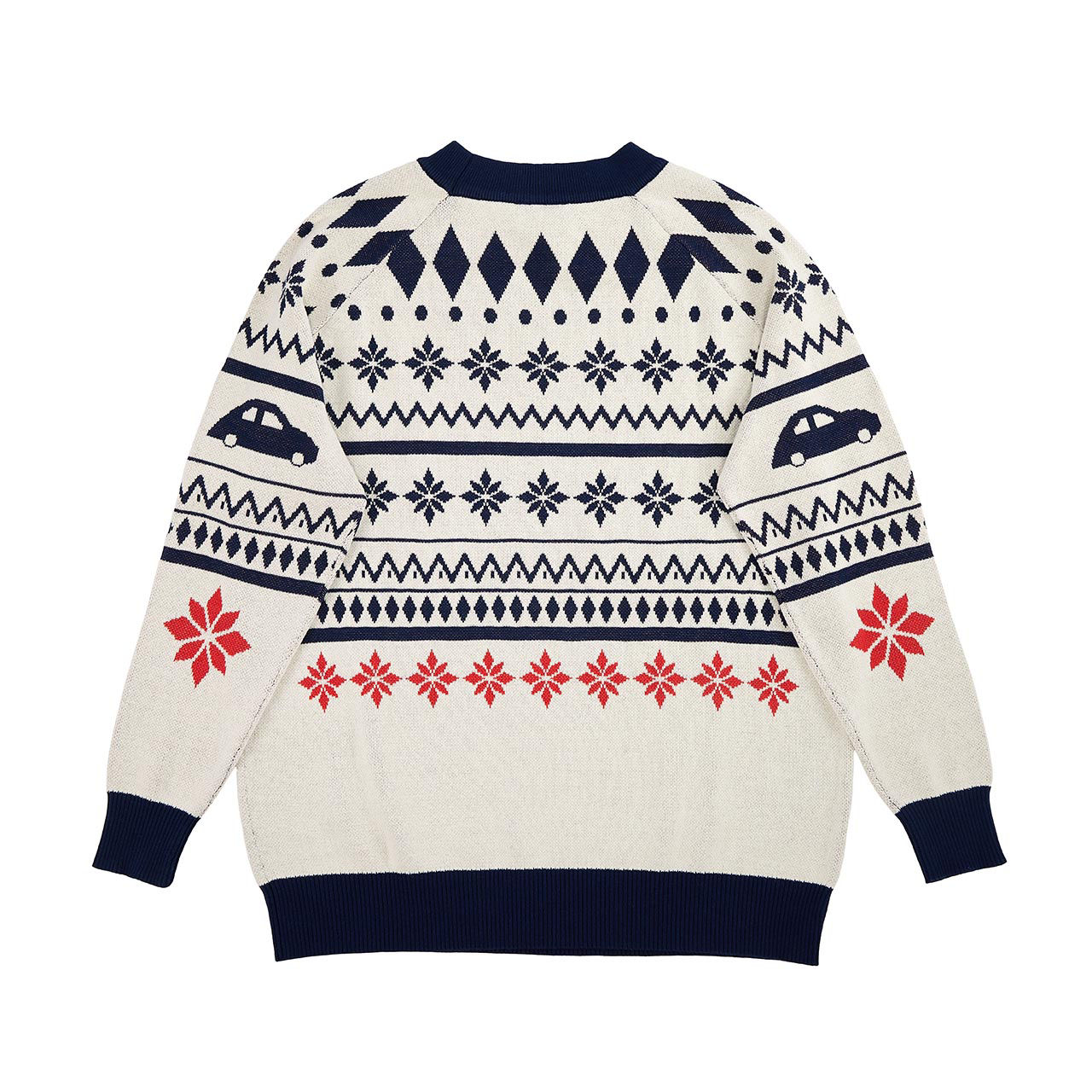 Strickpullover, winterliches Design, M