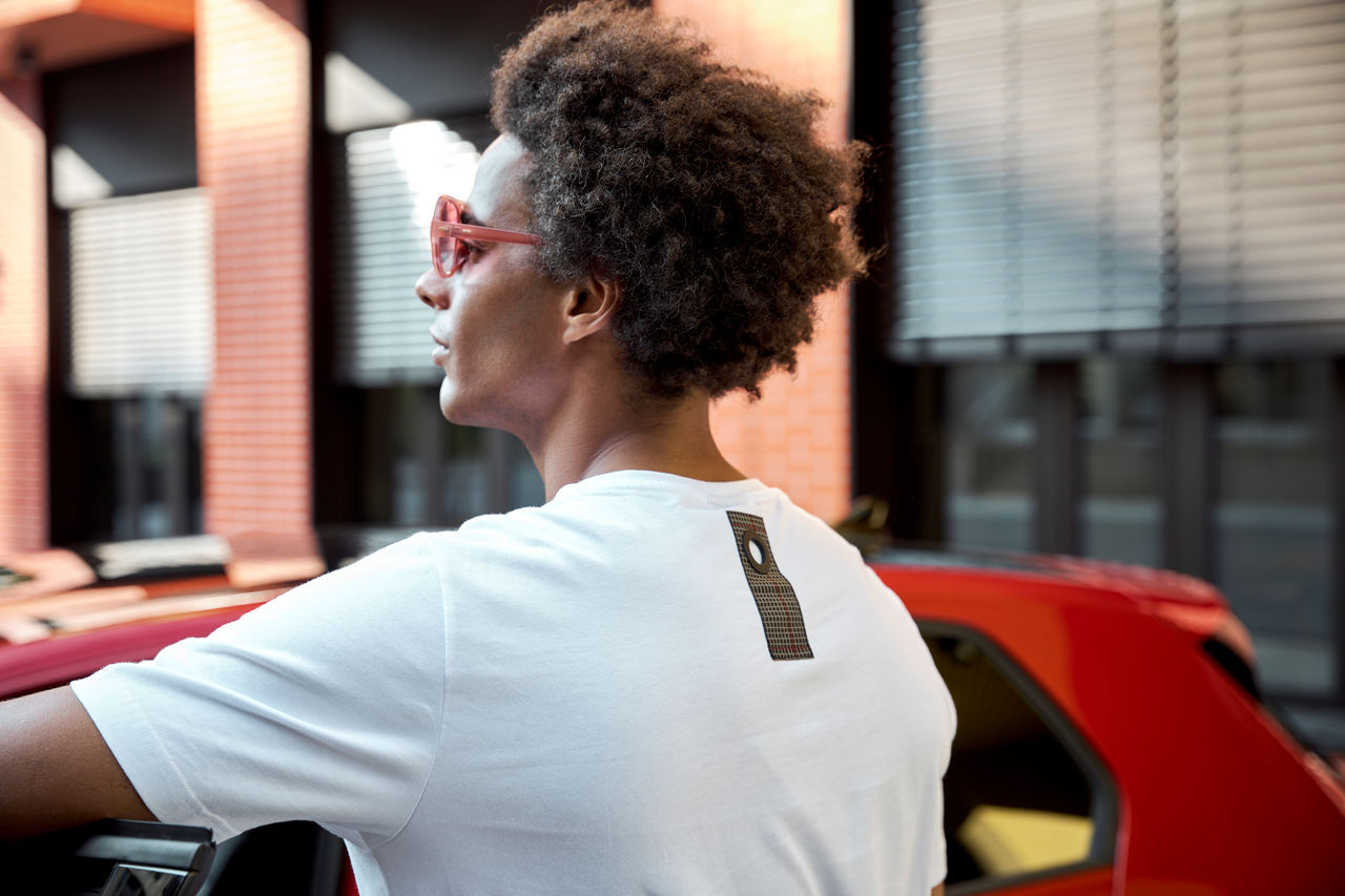 T-Shirt "GTI", Unisex, Weiß, M