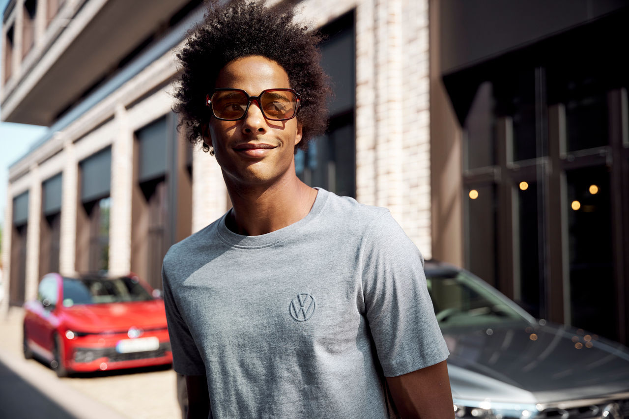 T-Shirt "Volkswagen", Classic, Herren, Grau, M