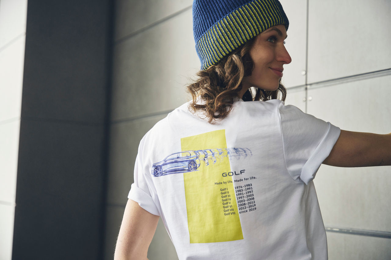T-Shirt "Golf", Unisex, Weiß, XXL