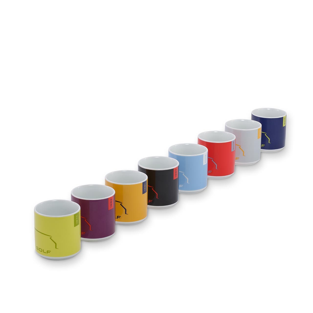 Tasse Dunkelblau/Gelb, 2019, Golf Kollektion