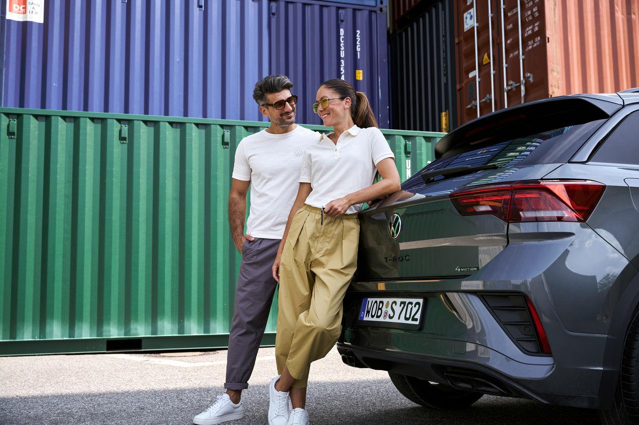 Polo-Shirt mit VW Logo für Damen, Off-White