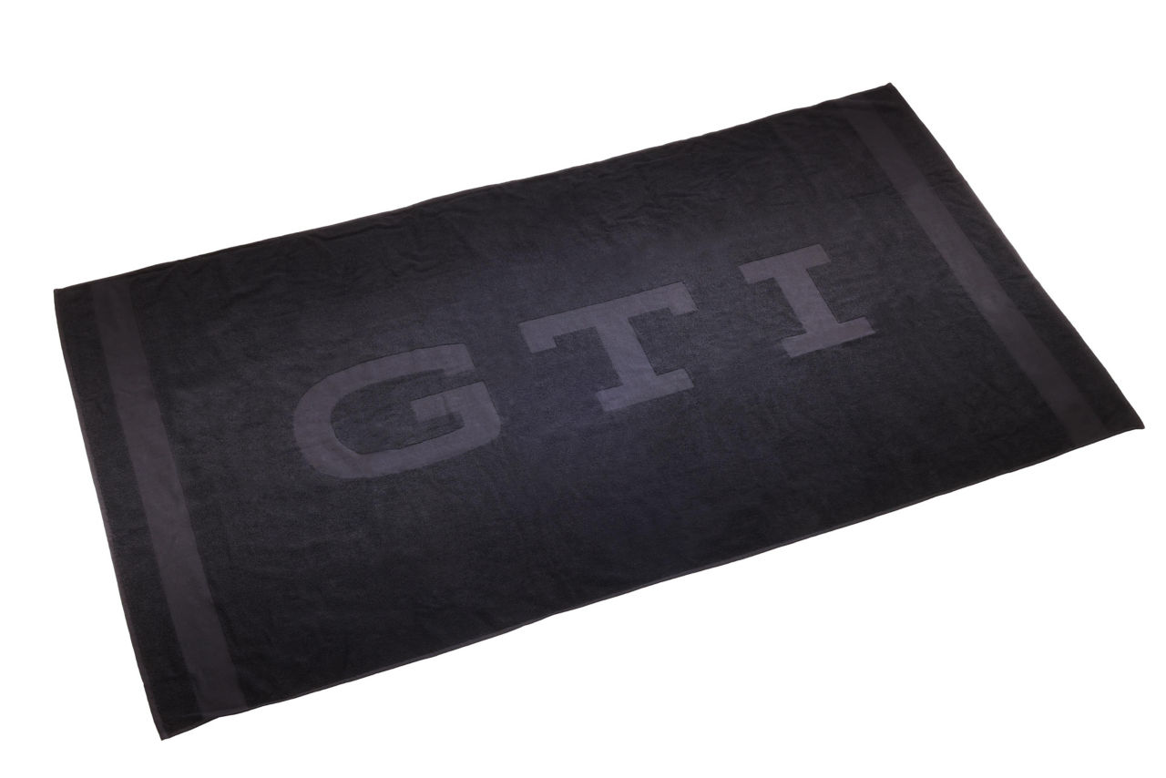 Badetuch "GTI", Schwarz