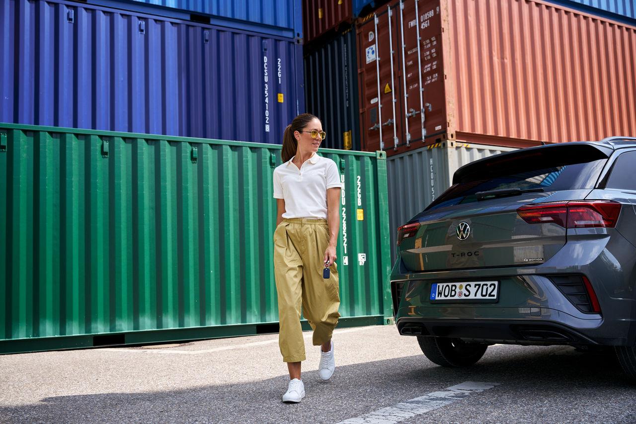 Polo-Shirt mit VW Logo für Damen, Off-White
