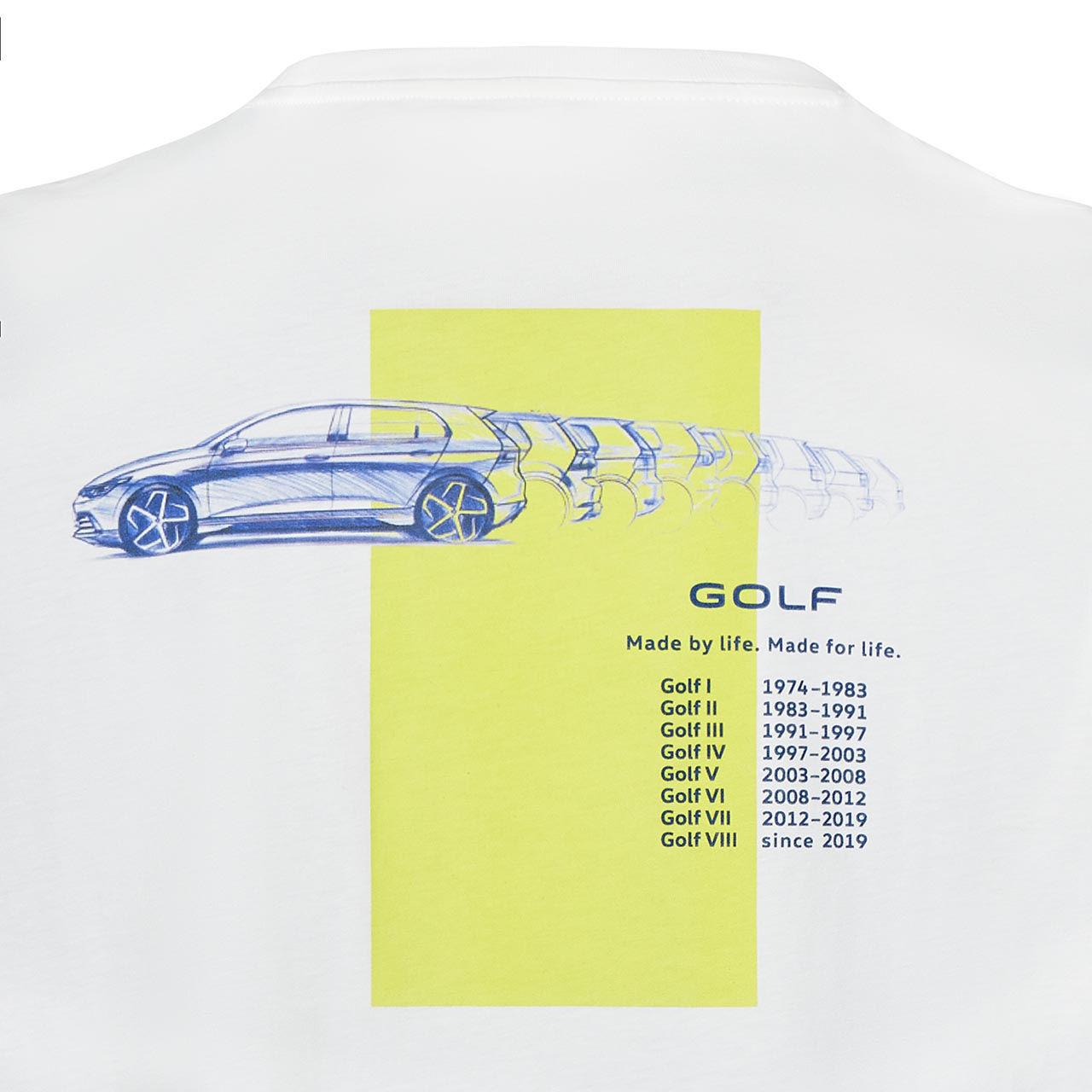 T-Shirt "Golf", Unisex, Weiß